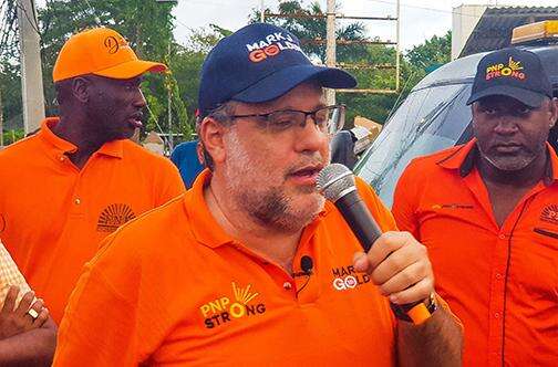Golding calls for unity during long-awaited stop in Hanover